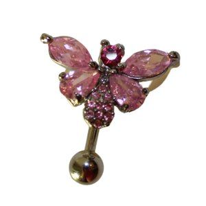 3 for $10💲 Crystal Butterfly Navel Belly Piercing